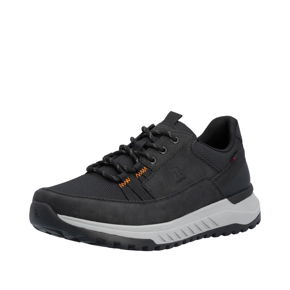 Rieker Men's Black Wide Fit Water Repellent Shoes