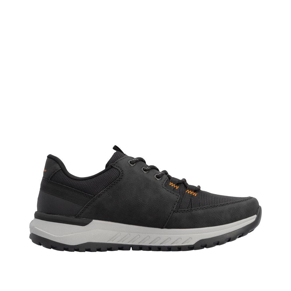 Rieker Men's Black Wide Fit Water Repellent Shoes