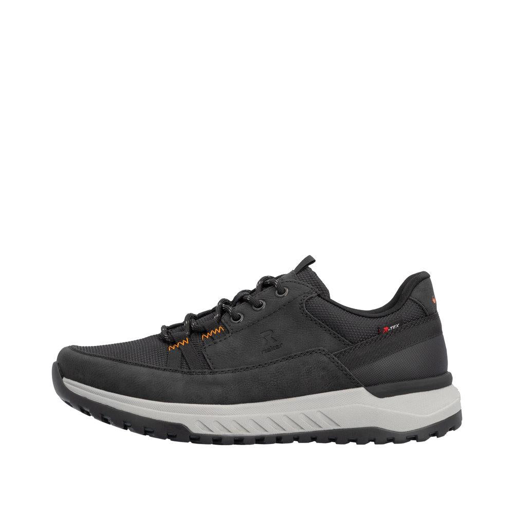 Rieker Men's Black Wide Fit Water Repellent Shoes