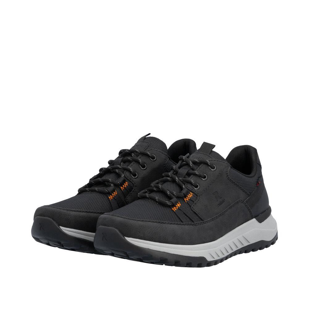 Rieker Men's Black Wide Fit Water Repellent Shoes