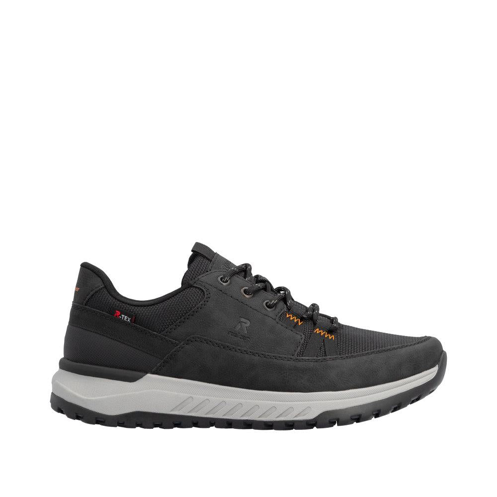 Rieker Men's Black Wide Fit Water Repellent Shoes