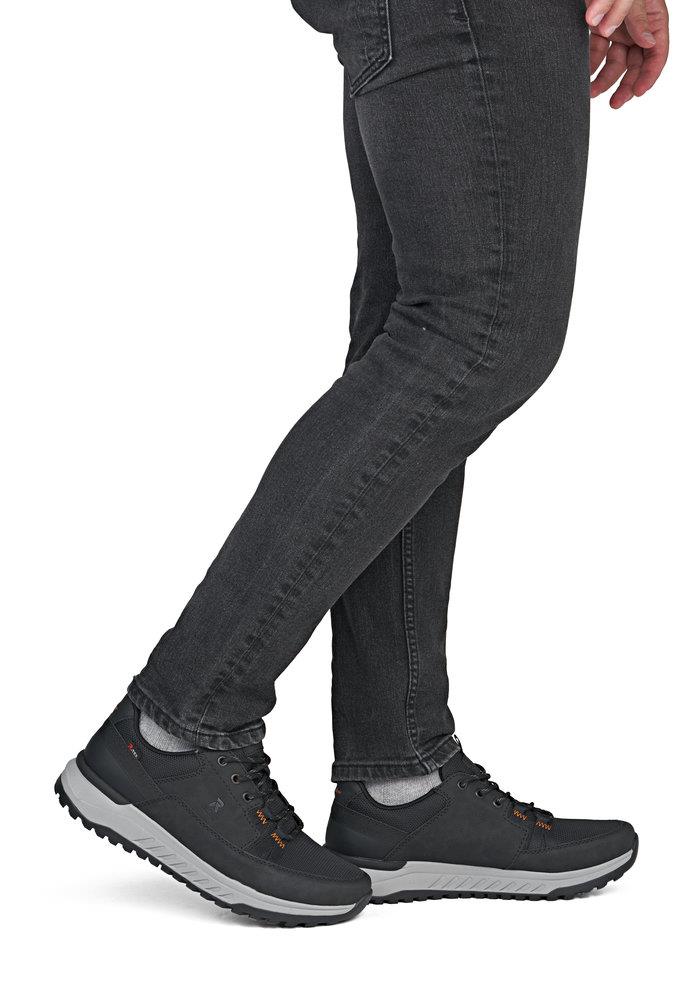 Rieker Men's Black Wide Fit Water Repellent Shoes