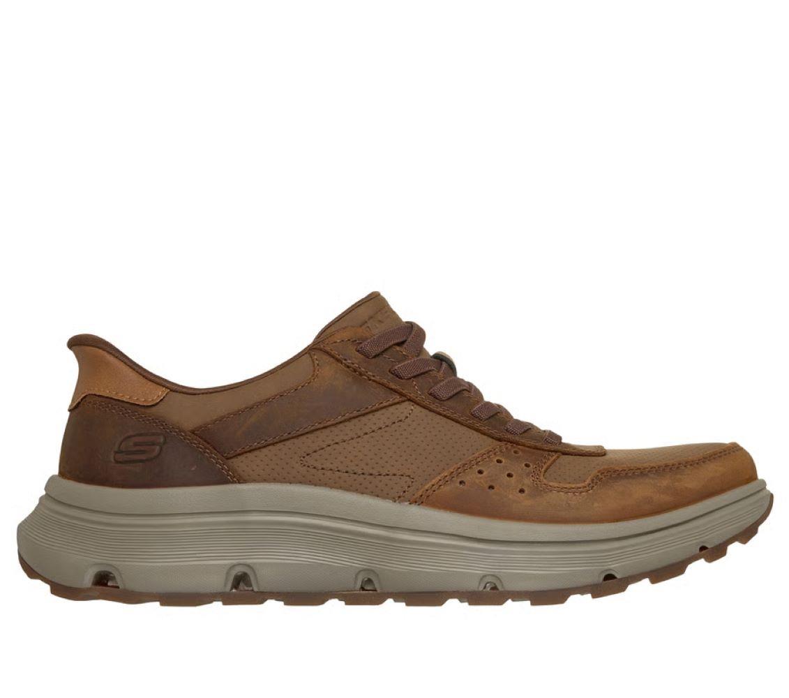 Skechers Mens Brown Garza Ultra Tyrell Slip Ins 205867/CML