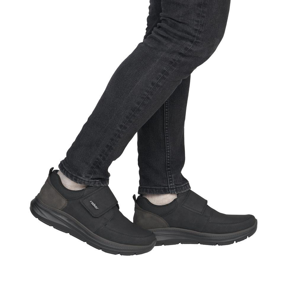 Rieker Men's Black Lightsole Slip-On Shoes