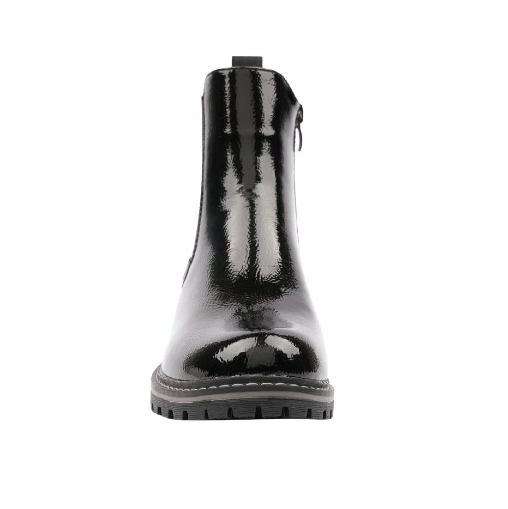 Lunar Women's Bessy Patent Leather Ankle Boots