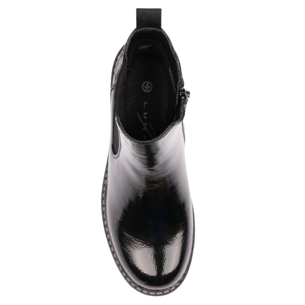 Lunar Women's Bessy Patent Leather Ankle Boots