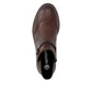 Remonte Women's Brown Leather Brogue Ankle Boots