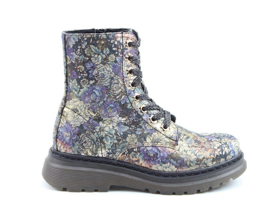 Heavenly Feet Women's Eva Floral 8 Eyelet Ankle Boots