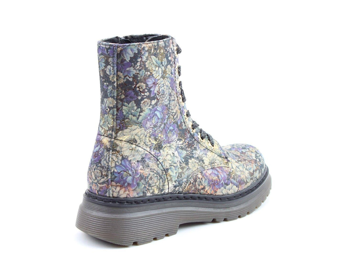 Heavenly Feet Women's Eva Floral 8 Eyelet Ankle Boots