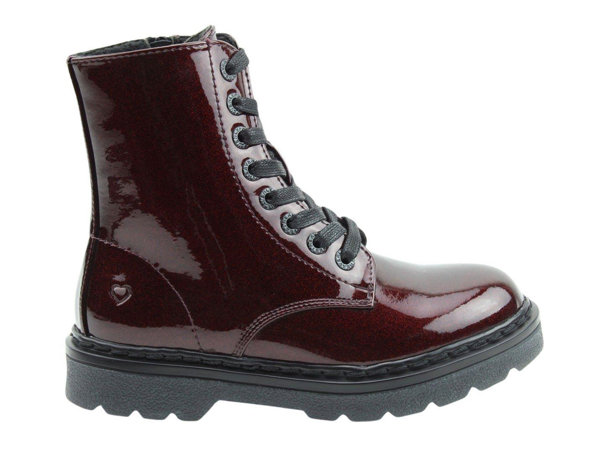 Heavenly Feet Women's Justina2 Glitter 8 Eyelet Ankle Boots