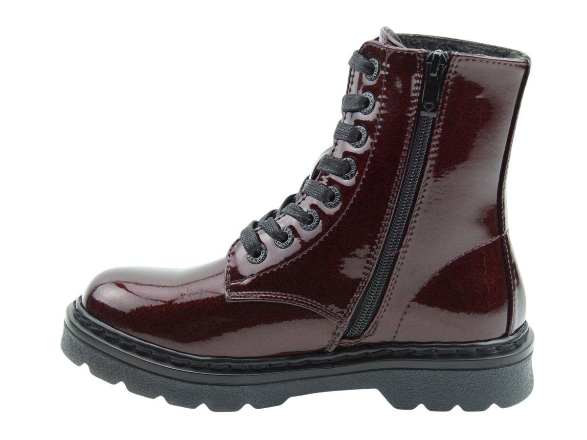 Heavenly Feet Women's Justina2 Glitter 8 Eyelet Ankle Boots