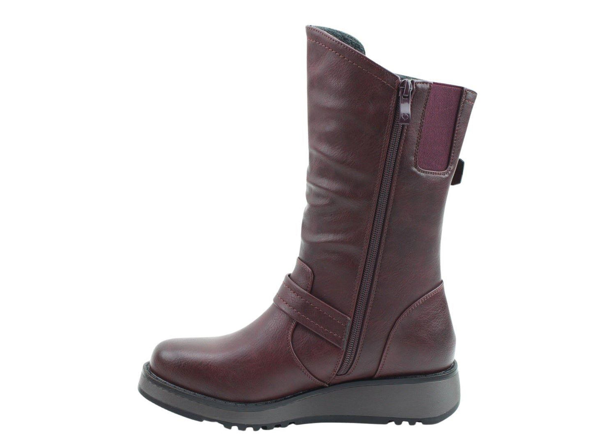 Heavenly Feet Women's Hannah4 Mid Calf Boots