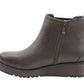 Heavenly Feet Womens New Rolo 2 Chocolate Low Wedge Faux Leather Ankle Boots