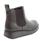 Heavenly Feet Womens New Rolo 2 Chocolate Low Wedge Faux Leather Ankle Boots