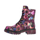 Rieker Women's Floral Ankle Boots Bordeaux Fleece Lined  72627-92