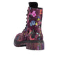 Rieker Women's Floral Ankle Boots Bordeaux Fleece Lined  72627-92