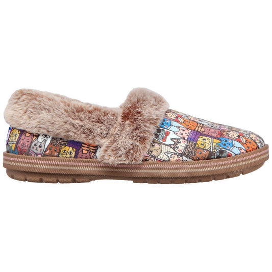 Skechers Too Cozy Chic Cat Multi Faux Fur Memory Foam Slippers 33347/MLT