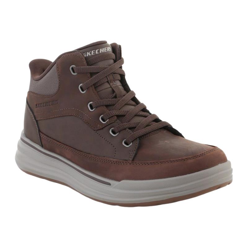 Skechers Mens Slip-ins Leather Sterling - Rogan Boots 211233