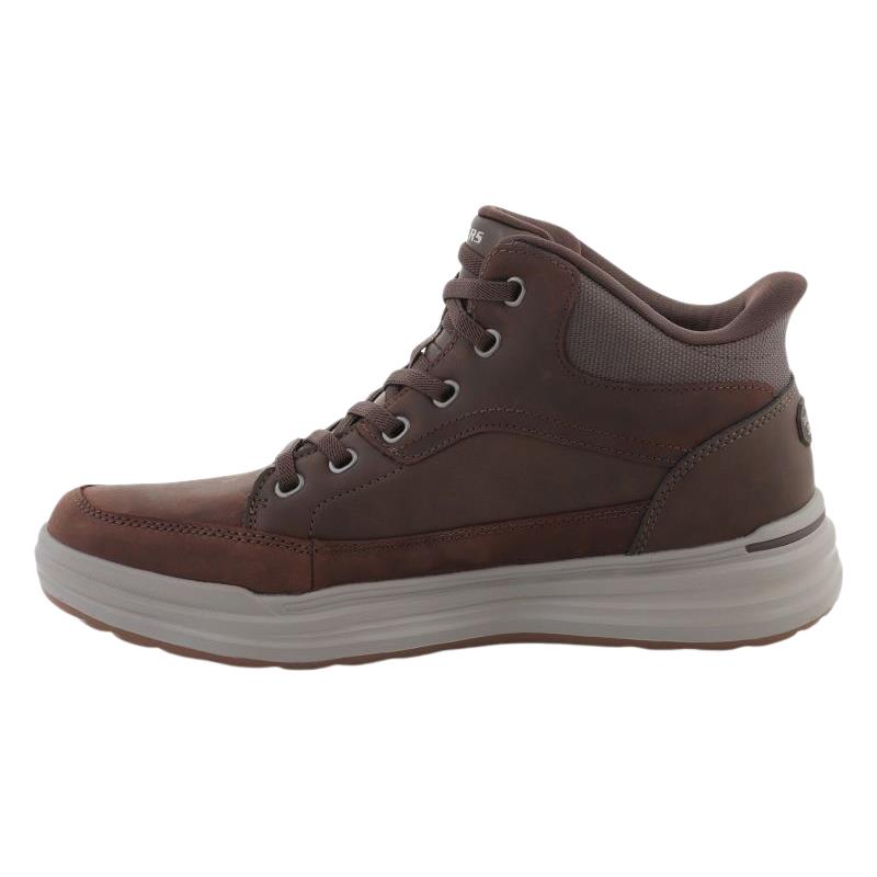 Skechers Mens Slip-ins Leather Sterling - Rogan Boots 211233
