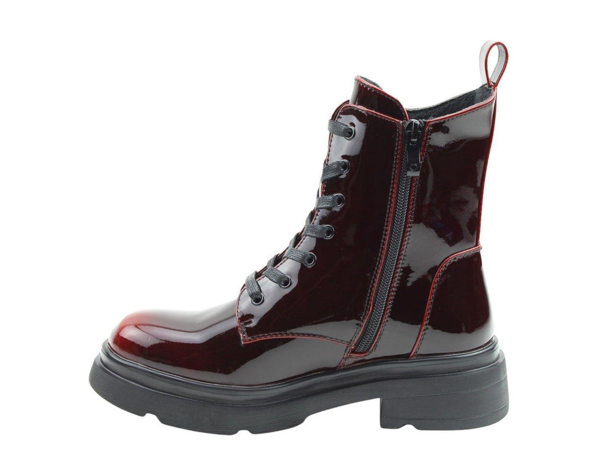 Heavenly Feet Women's Krissy 2 Patent Ankle Boots