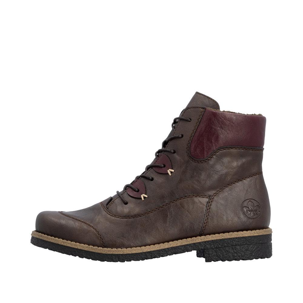 Rieker Women's Brown Fleece Lined Ankle Boots 73510-26
