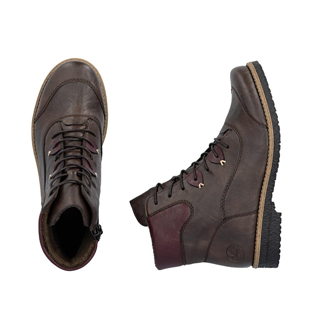 Rieker Women's Brown Fleece Lined Ankle Boots 73510-26