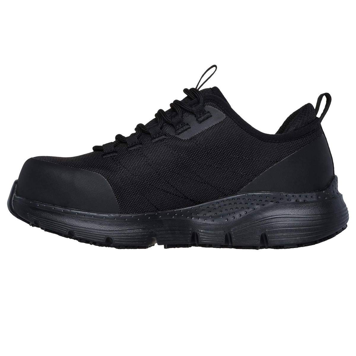 Skechers Womens Work Slip-Resistant: Arch Fit - Ebinal - Black Shoes 108075EC