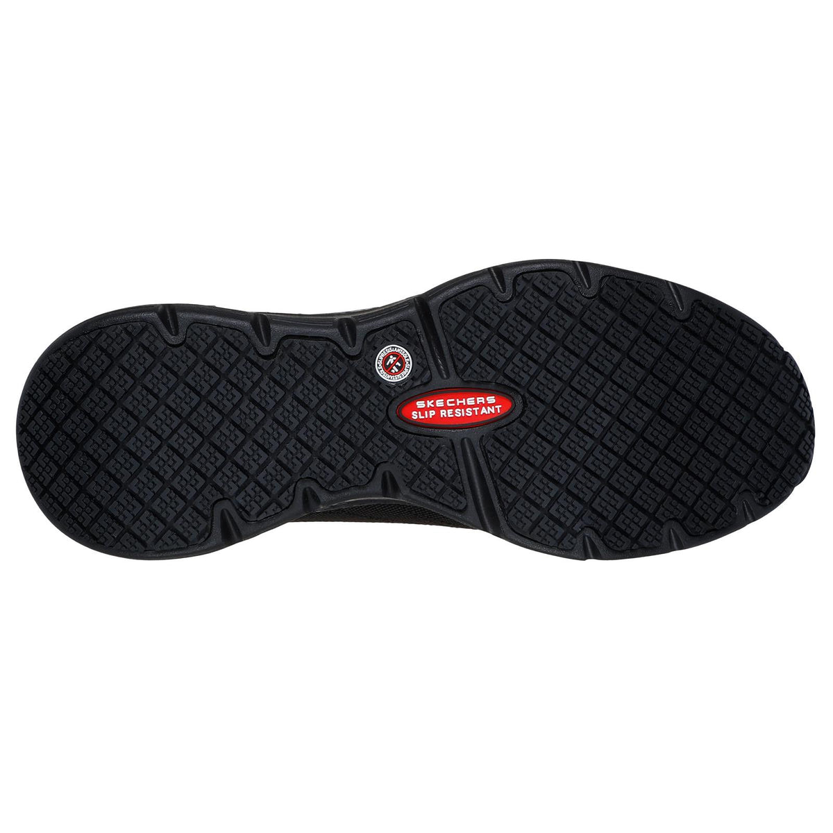 Skechers Womens Work Slip-Resistant: Arch Fit - Ebinal - Black Shoes 108075EC