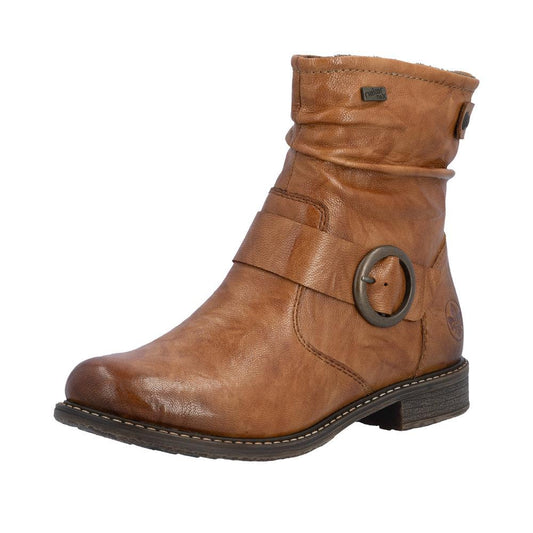 Rieker Women's Brown Fleece Lined Ankle Boots 74857-22