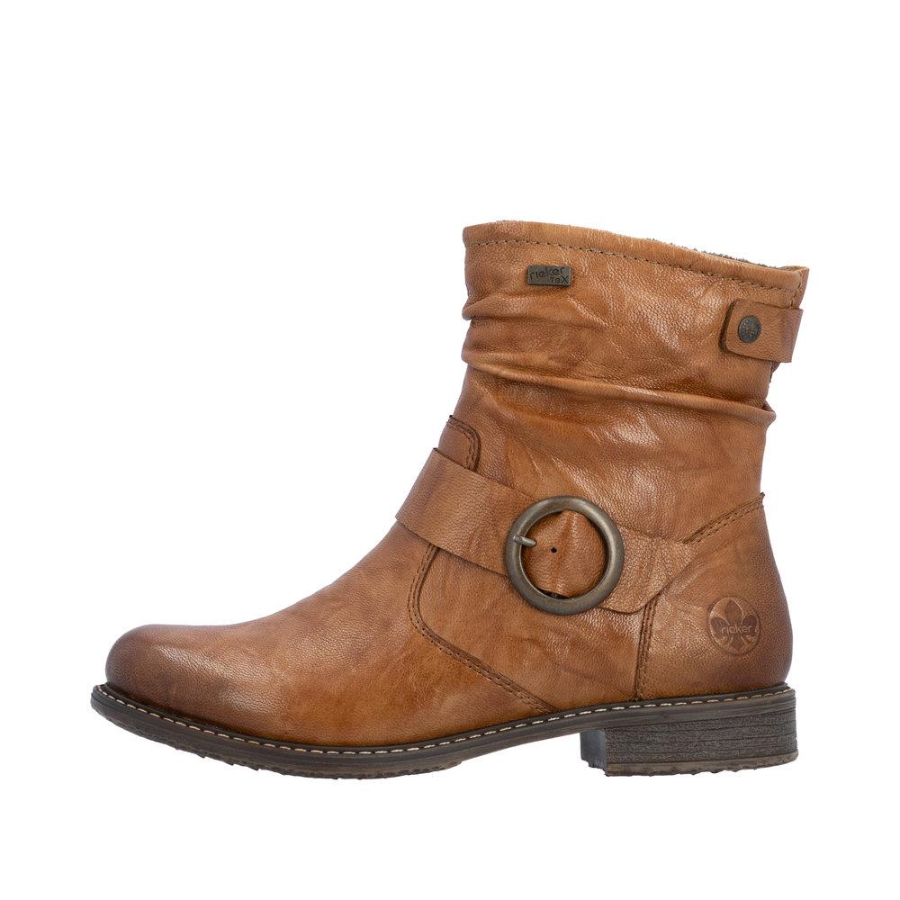 Rieker Women's Brown Fleece Lined Ankle Boots 74857-22
