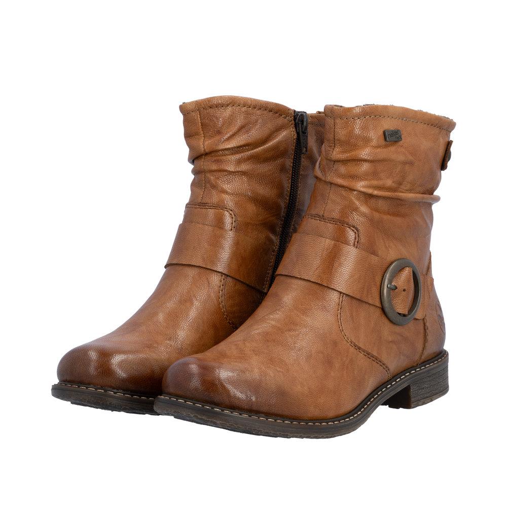 Rieker Women's Brown Fleece Lined Ankle Boots 74857-22