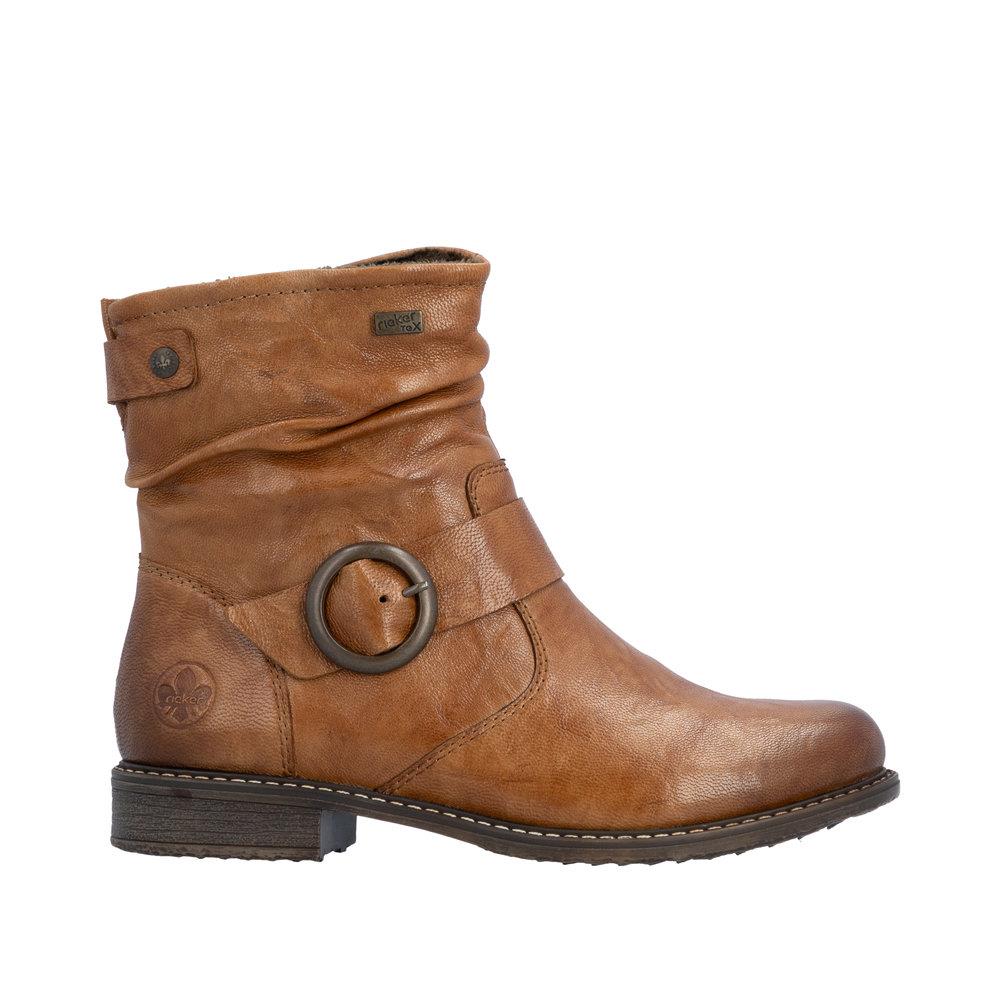 Rieker Women's Brown Fleece Lined Ankle Boots 74857-22