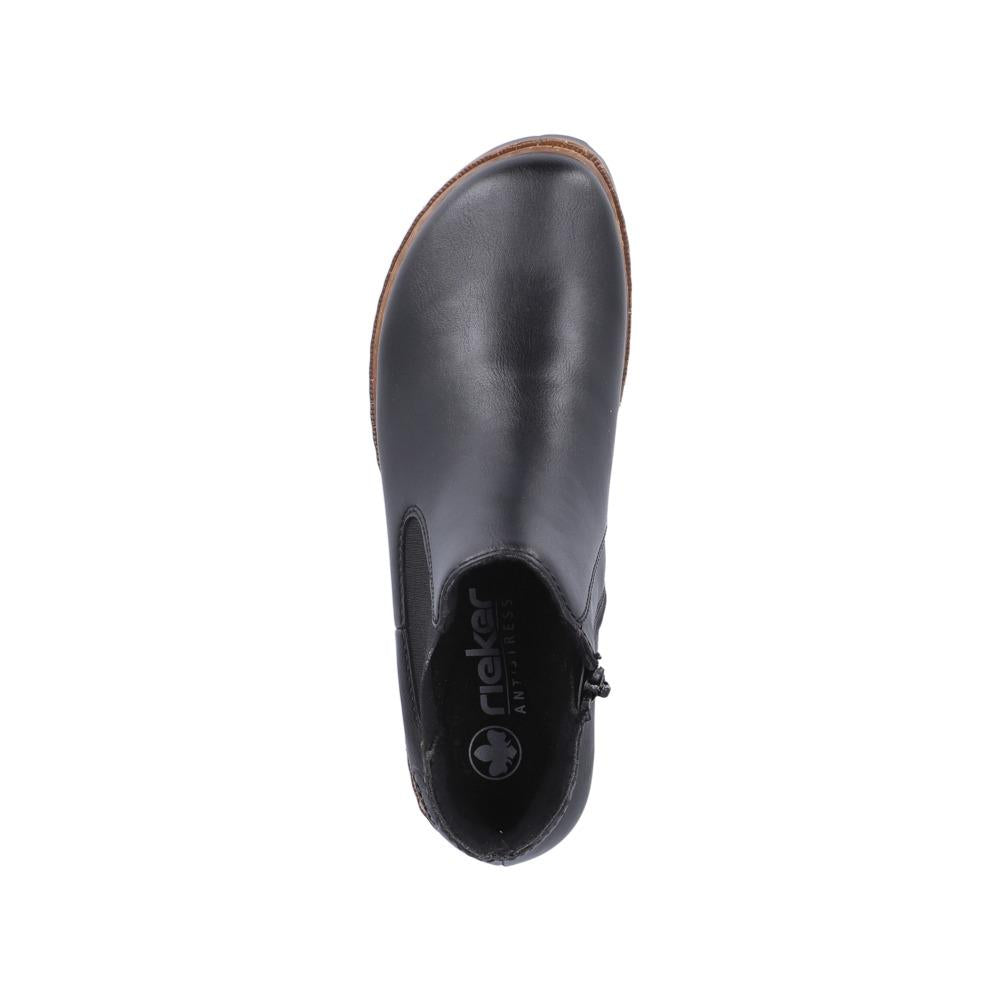 Rieker Women's Black Boots Fleece Warm Lining Z9354-00