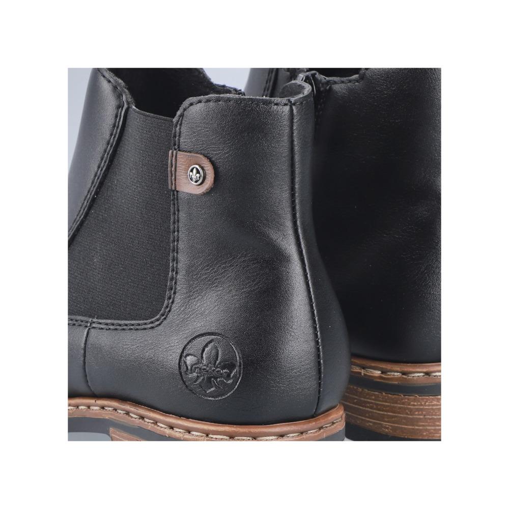Rieker Women's Black Boots Fleece Warm Lining Z9354-00
