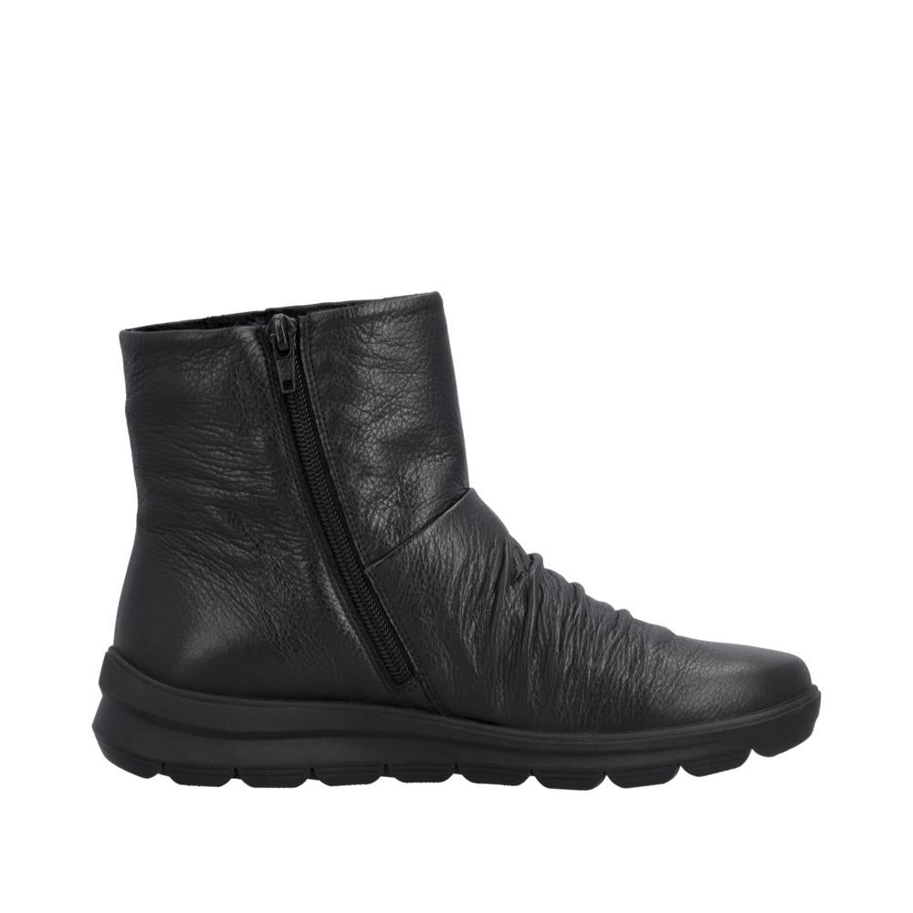 Rieker Womens Black Boots Fleece Warm Lining Z0066-00