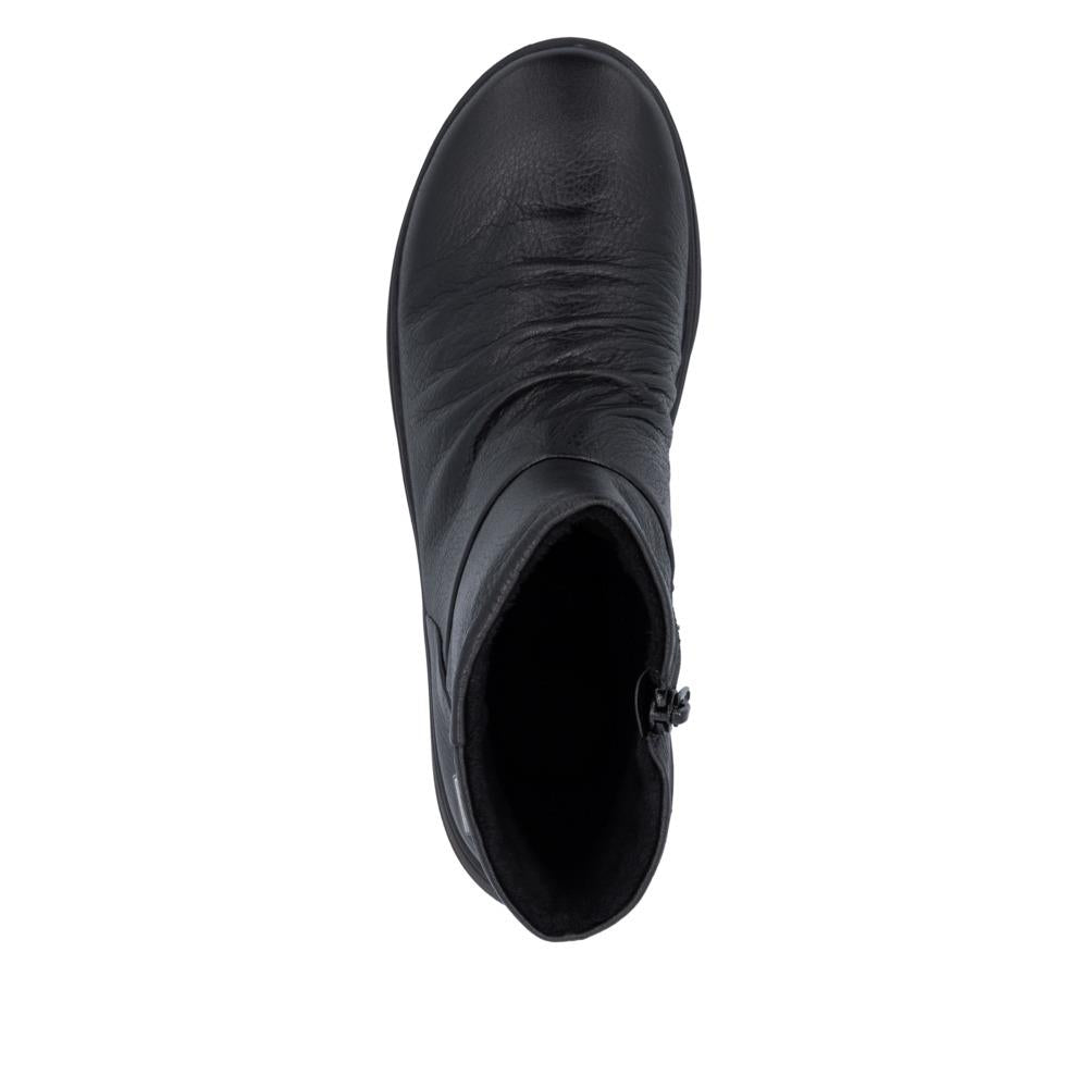 Rieker Womens Black Boots Fleece Warm Lining Z0066-00