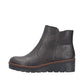 Rieker Womens Brown Faux Leather Warm Lined Low Wedge Ankle Boots X9165-25