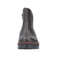 Rieker Womens Brown Faux Leather Warm Lined Low Wedge Ankle Boots X9165-25
