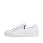 Rieker Womens White Smooth Leather Trainers