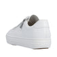 Rieker Womens White Smooth Leather Trainers