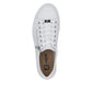 Rieker Womens White Smooth Leather Trainers