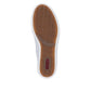 Rieker Womens White Smooth Leather Trainers
