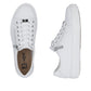 Rieker Womens White Smooth Leather Trainers