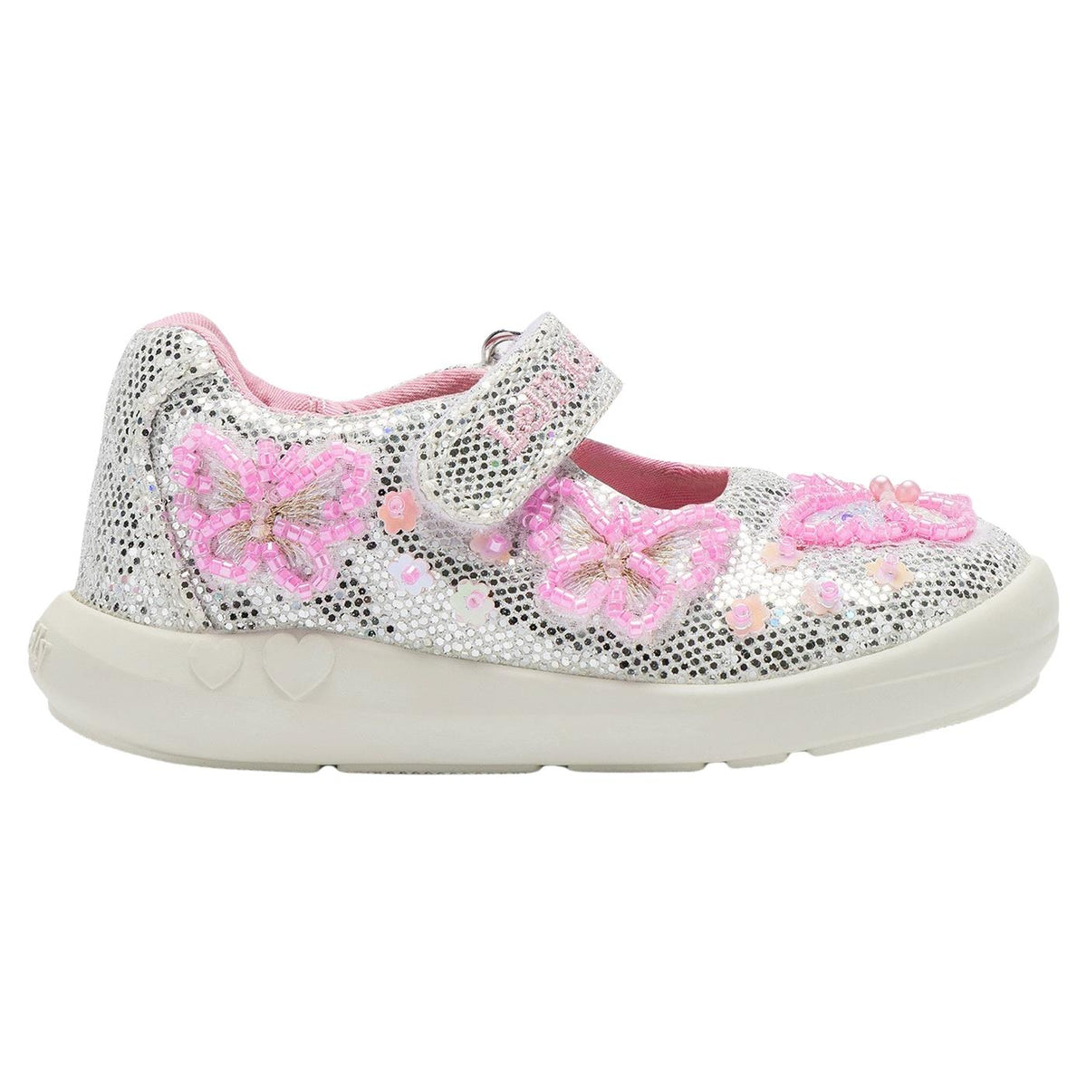 Lelli Kelly Baby LK Glitter Canvas Dolly Shoes LKED5450