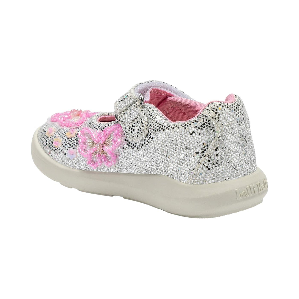 Lelli Kelly Baby LK Glitter Canvas Dolly Shoes LKED5450