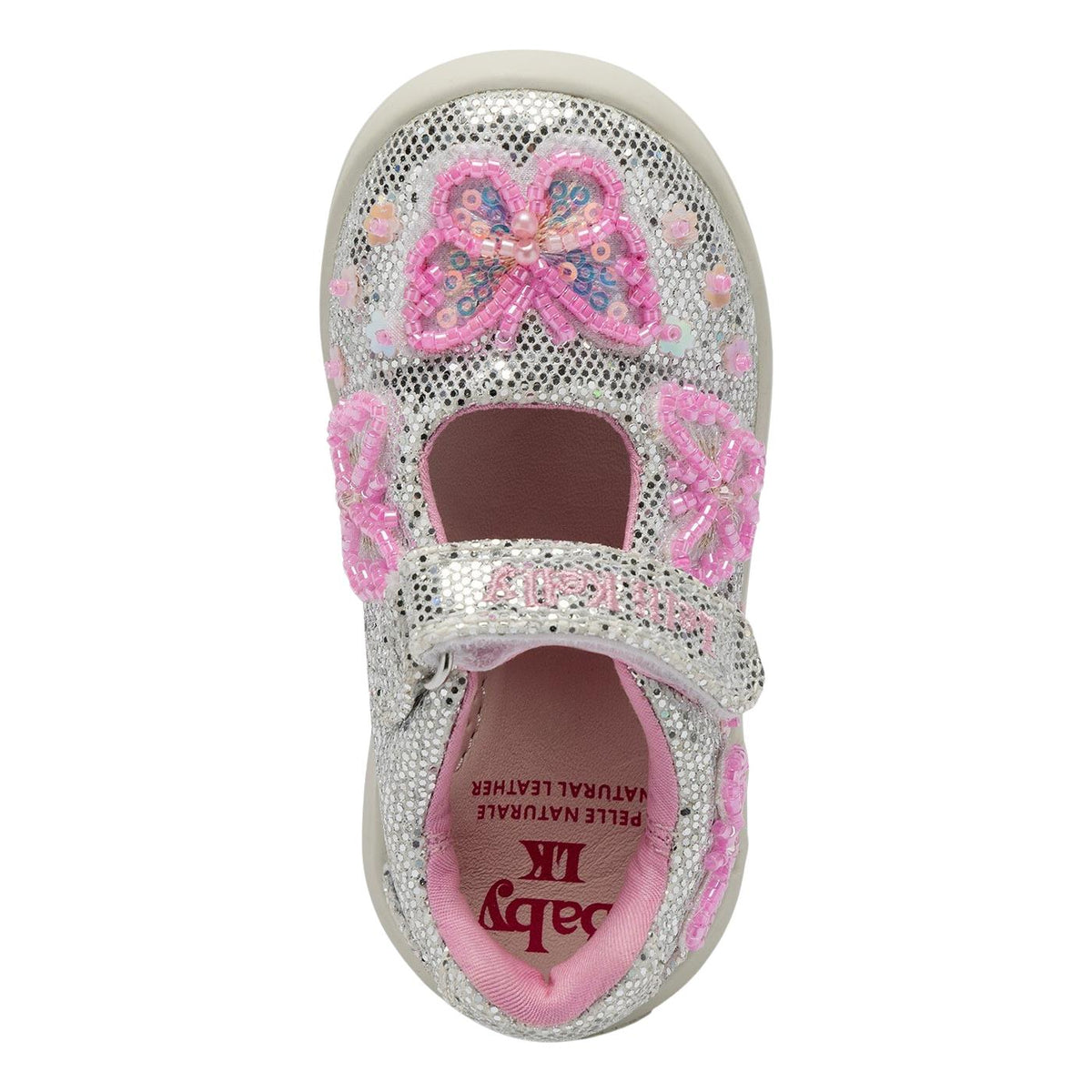 Lelli Kelly Baby LK Glitter Canvas Dolly Shoes LKED5450