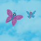 Muddies Puddle Butterfly Infants Kids Warm Wellies Boots PUD-3304I