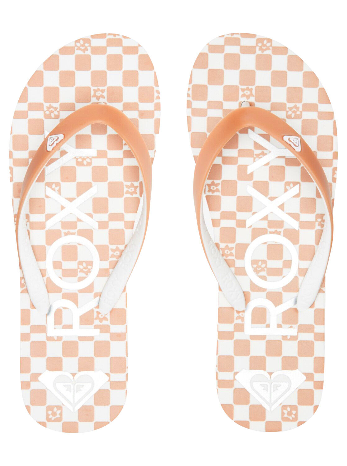 Roxy Womens Tahiti White Champagne Toe Post Flip Flops Sandals