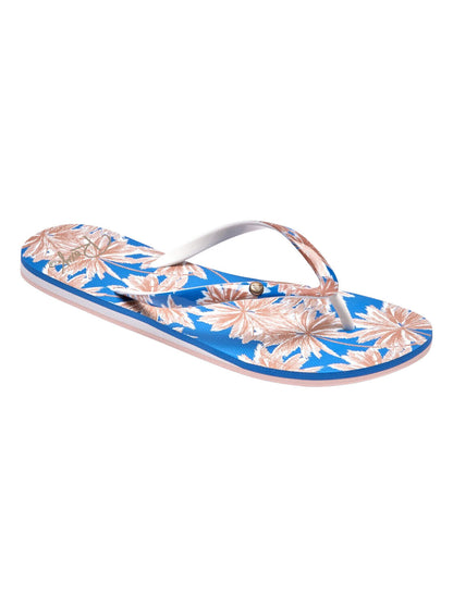 Roxy Ladies Portofino Light Blue Flip Flops Beach Sandals