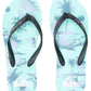 Quiksilver Mens Molokai Air Flow Black Green Toe Post Flip Flops Beach Sandals